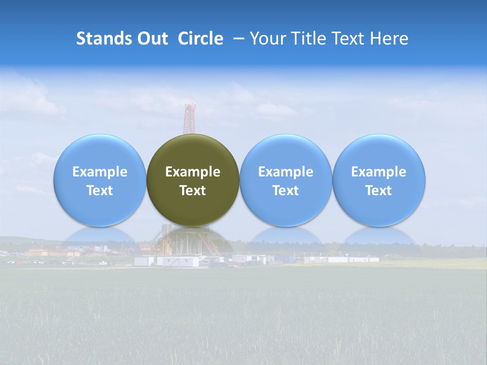 Engineering Gas Drilling PowerPoint Template