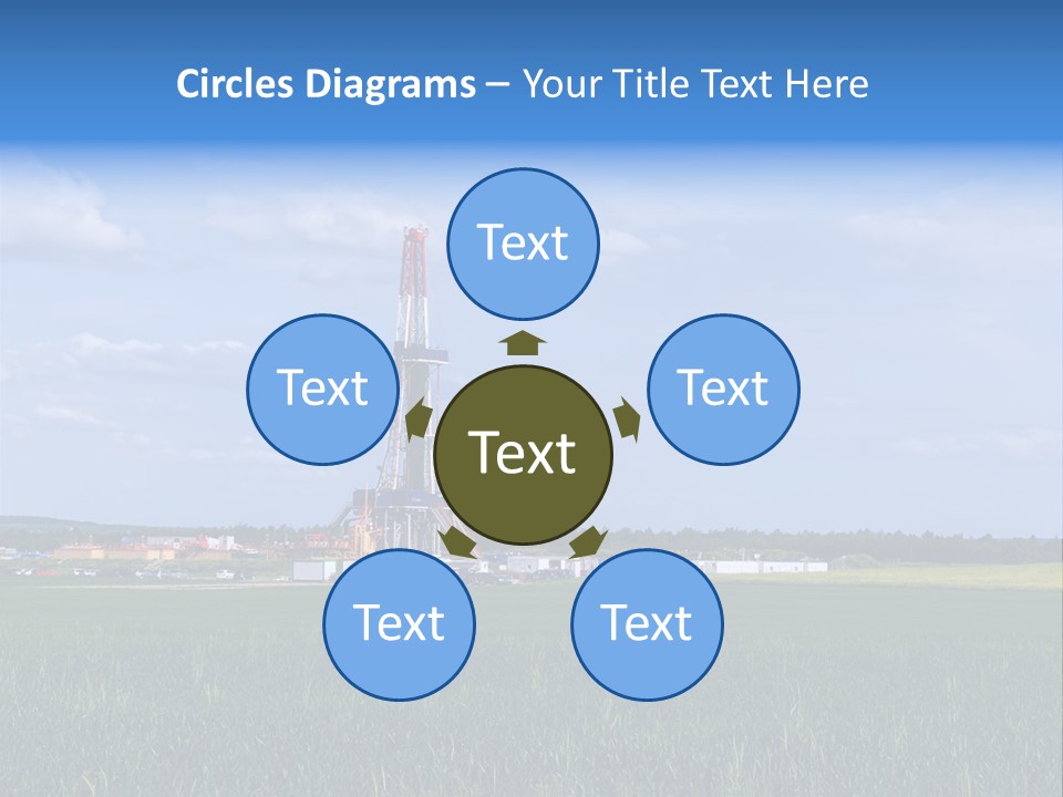 Engineering Gas Drilling PowerPoint Template