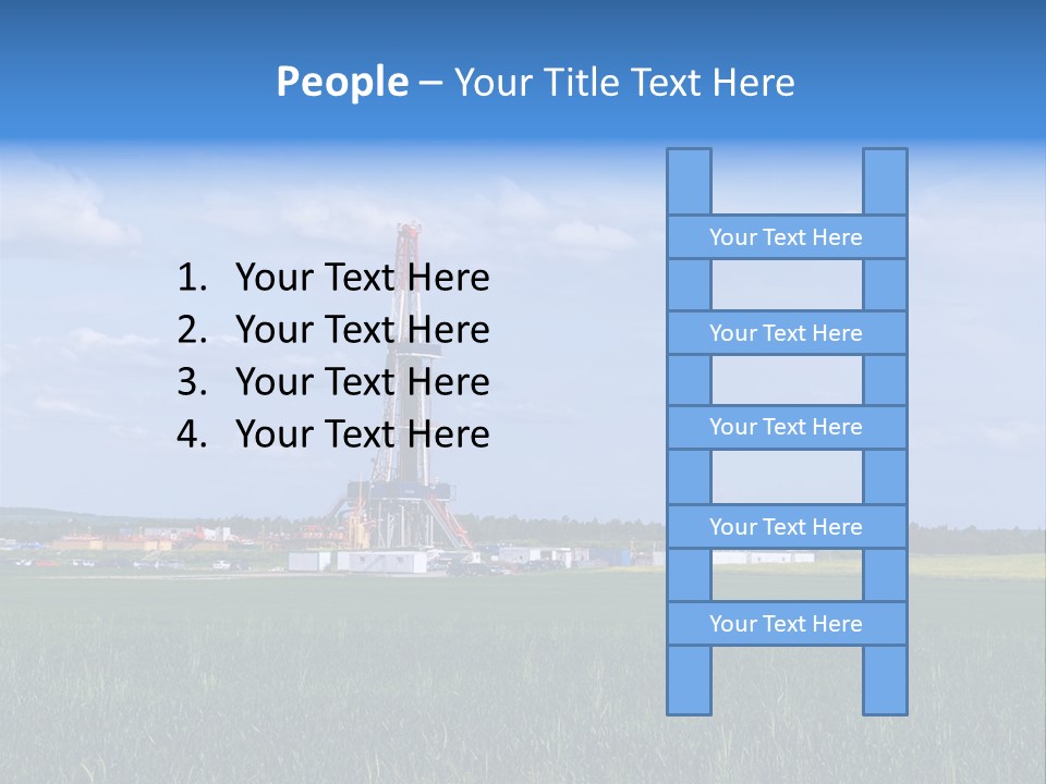 Engineering Gas Drilling PowerPoint Template