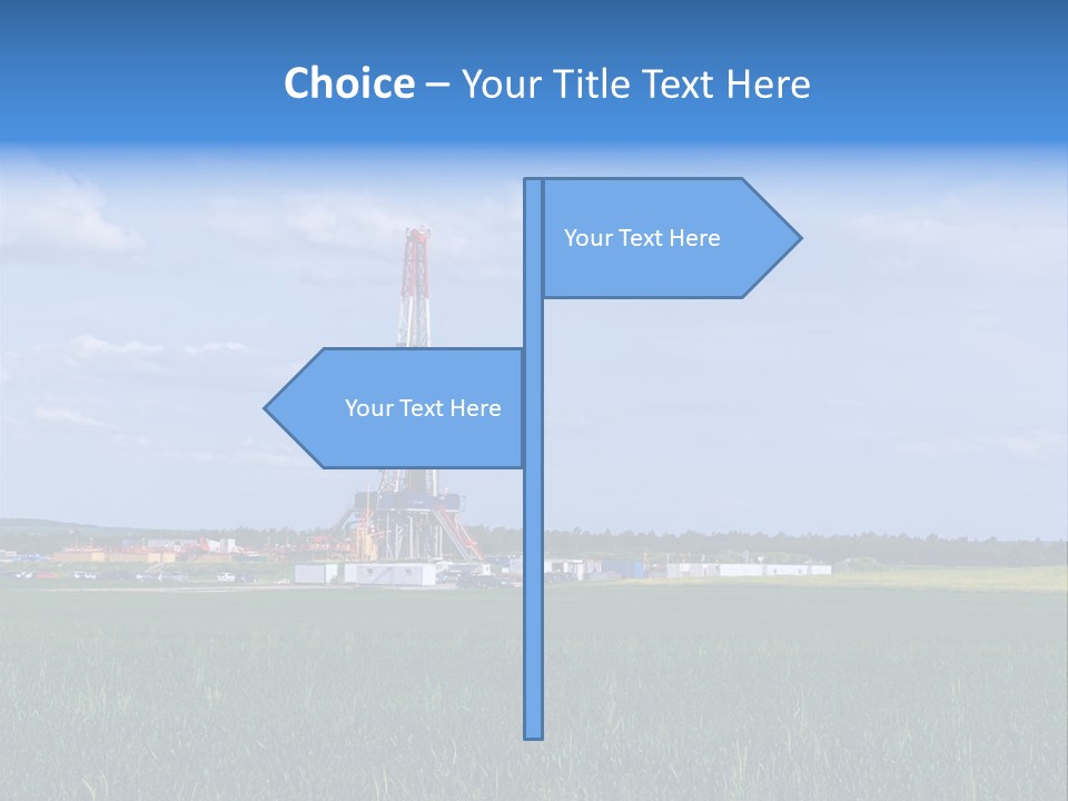 Engineering Gas Drilling PowerPoint Template