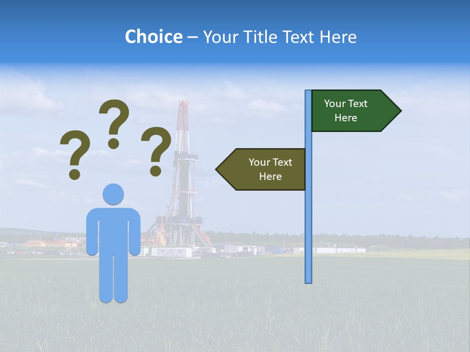 Engineering Gas Drilling PowerPoint Template