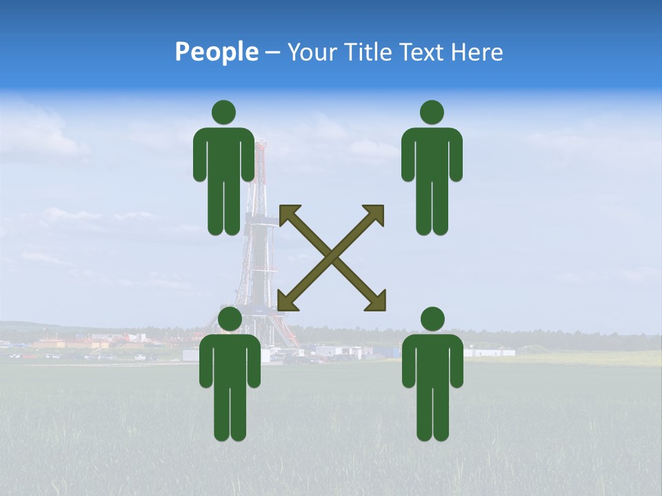 Engineering Gas Drilling PowerPoint Template