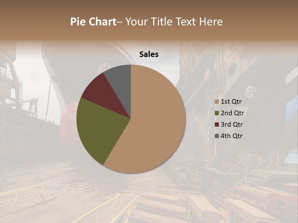 Freighter Drydock Harbor PowerPoint Template