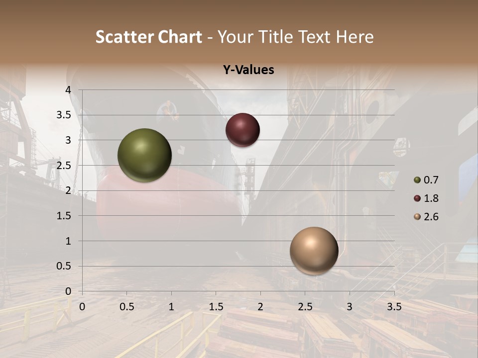 Freighter Drydock Harbor PowerPoint Template