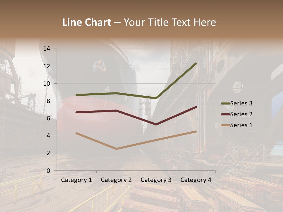 Freighter Drydock Harbor PowerPoint Template