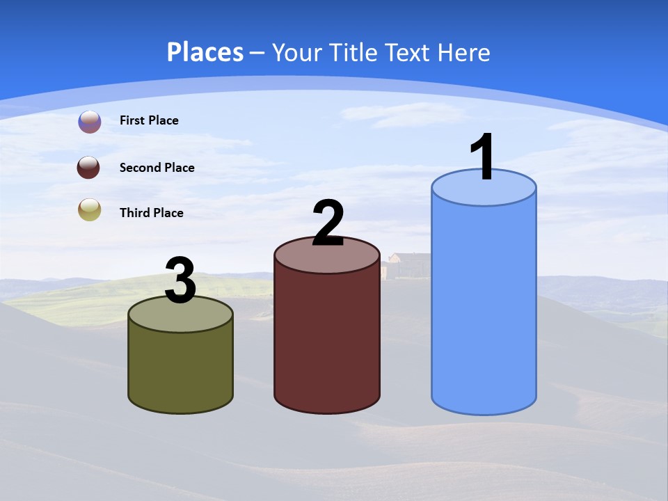 House Landscape Shadow PowerPoint Template