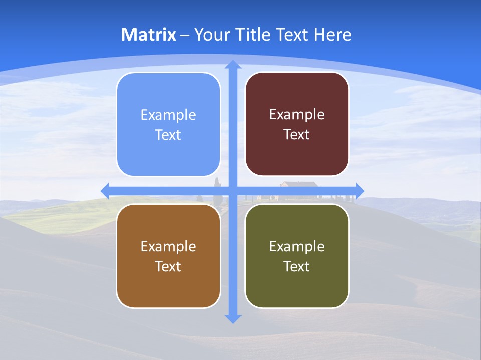House Landscape Shadow PowerPoint Template