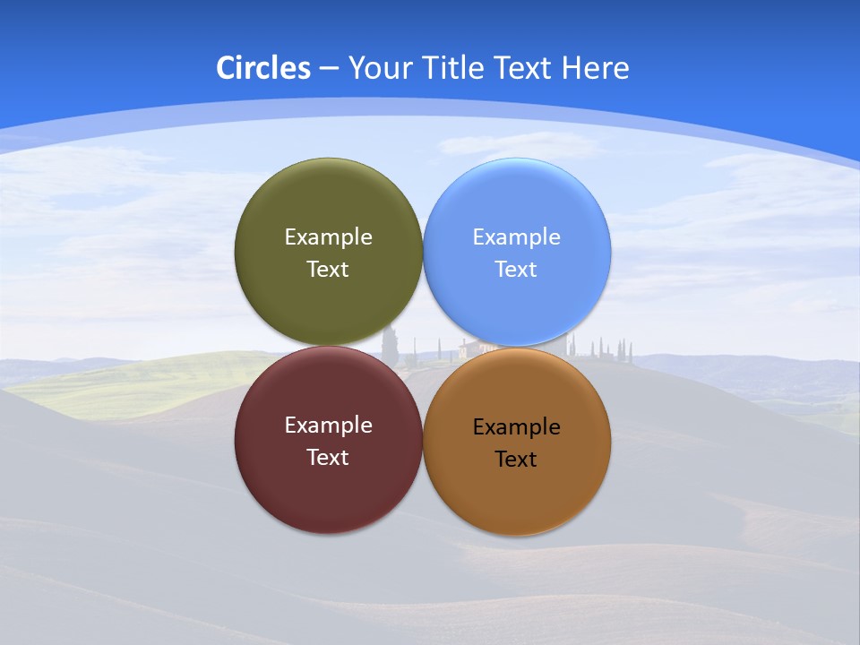 House Landscape Shadow PowerPoint Template