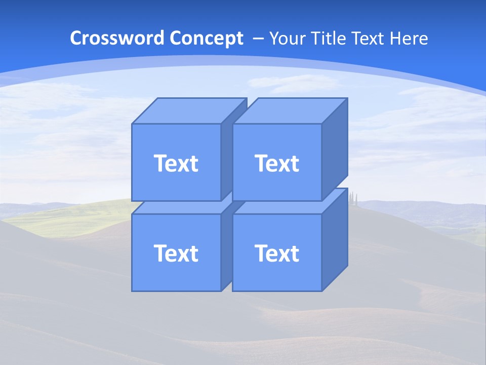 House Landscape Shadow PowerPoint Template