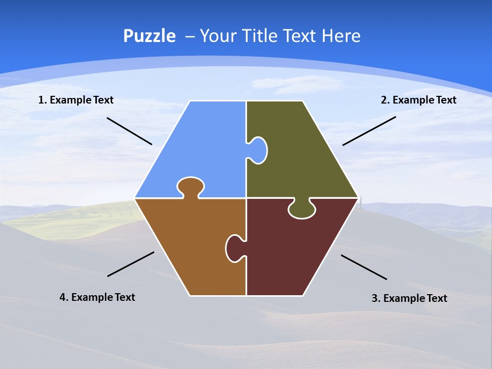House Landscape Shadow PowerPoint Template