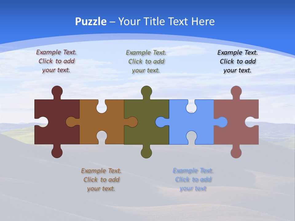 House Landscape Shadow PowerPoint Template