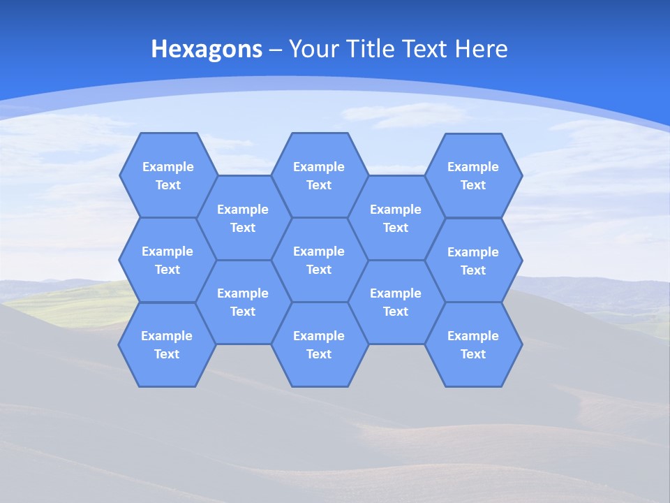 House Landscape Shadow PowerPoint Template