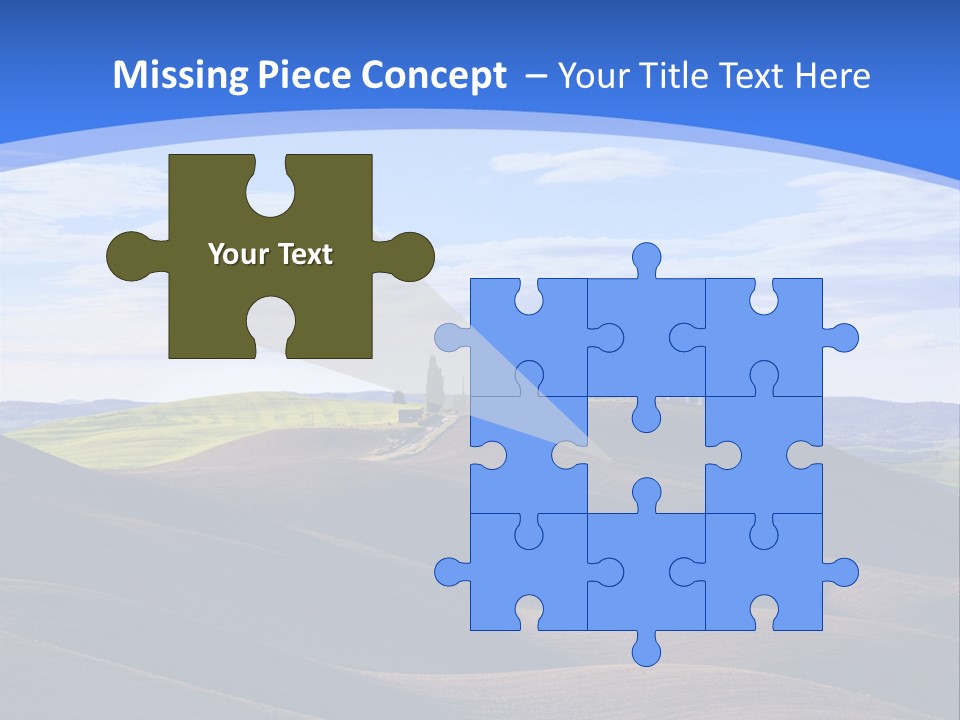 House Landscape Shadow PowerPoint Template