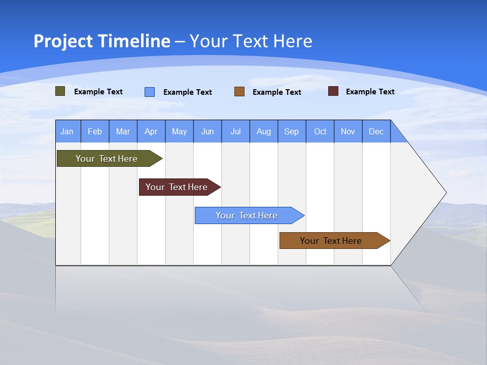 House Landscape Shadow PowerPoint Template