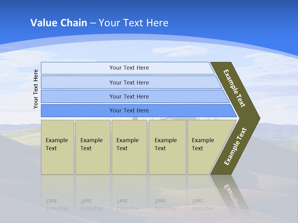 House Landscape Shadow PowerPoint Template