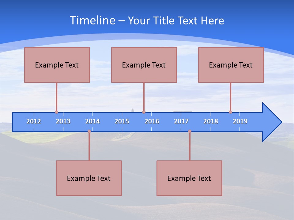 House Landscape Shadow PowerPoint Template