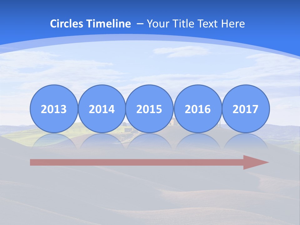 House Landscape Shadow PowerPoint Template