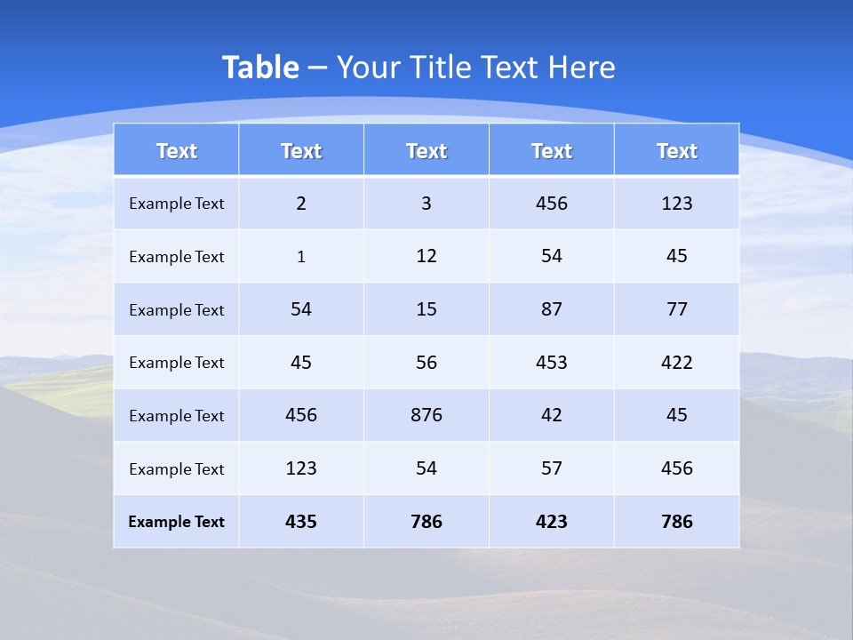 House Landscape Shadow PowerPoint Template