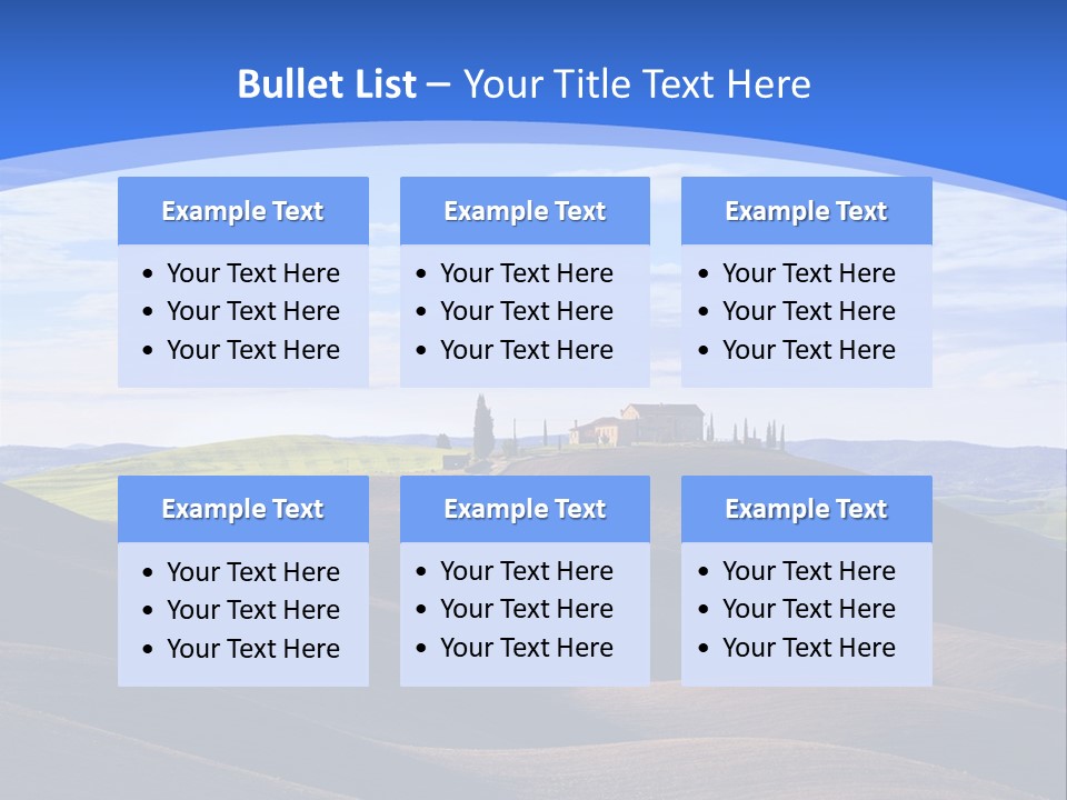 House Landscape Shadow PowerPoint Template