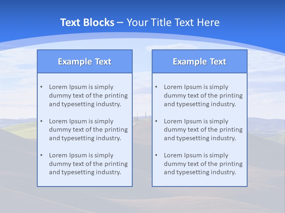 House Landscape Shadow PowerPoint Template