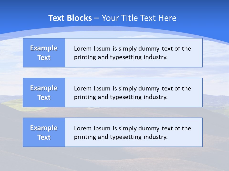 House Landscape Shadow PowerPoint Template