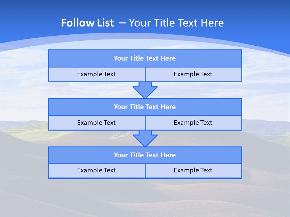 House Landscape Shadow PowerPoint Template