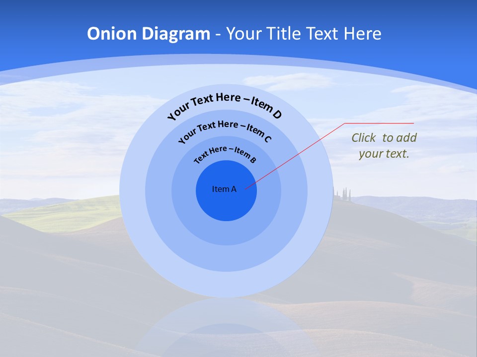 House Landscape Shadow PowerPoint Template