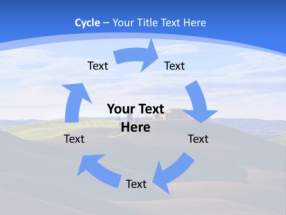 House Landscape Shadow PowerPoint Template