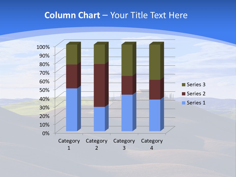 House Landscape Shadow PowerPoint Template