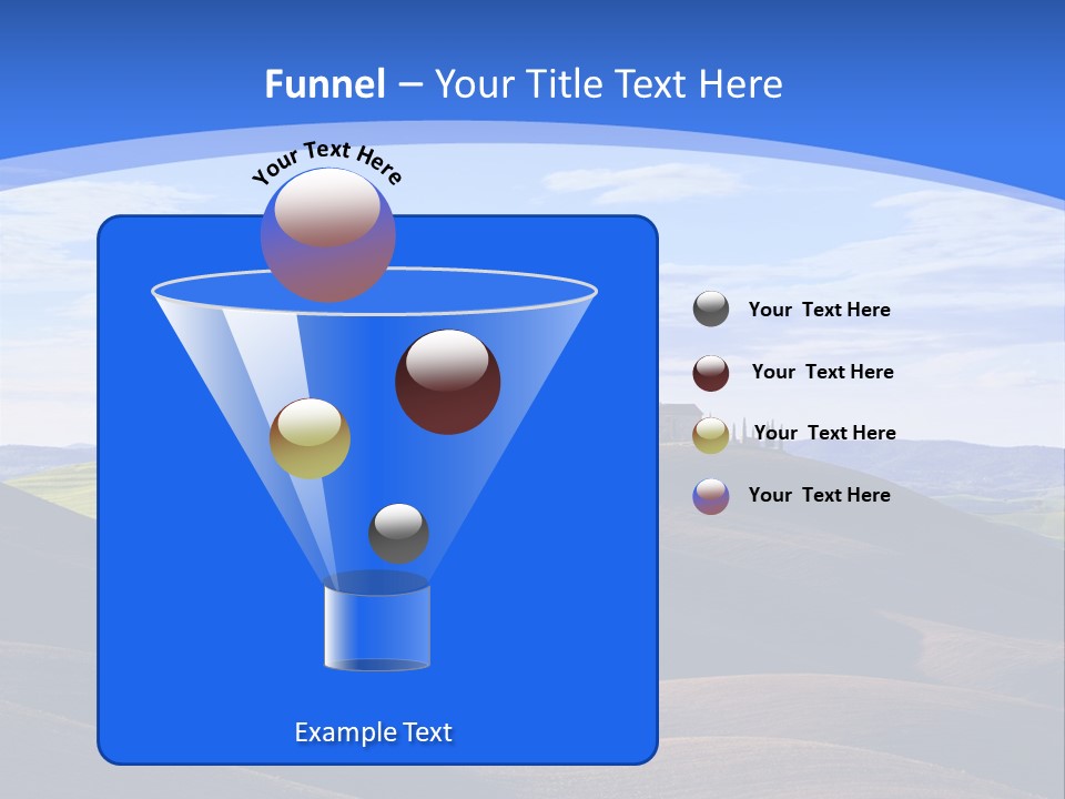 House Landscape Shadow PowerPoint Template