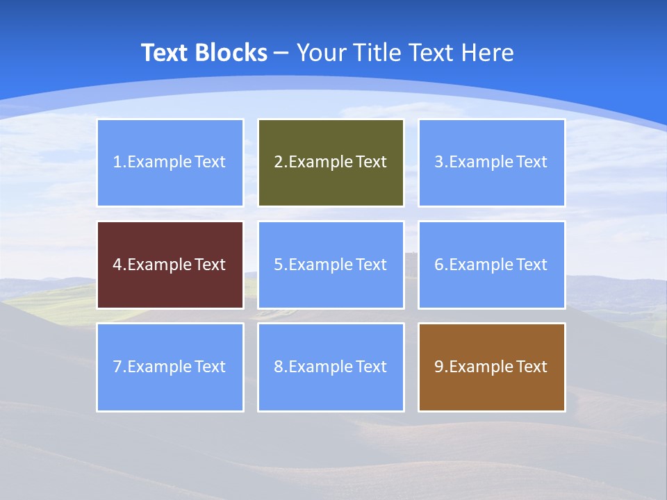 House Landscape Shadow PowerPoint Template