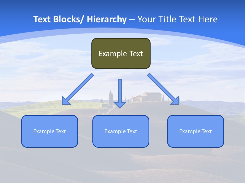House Landscape Shadow PowerPoint Template