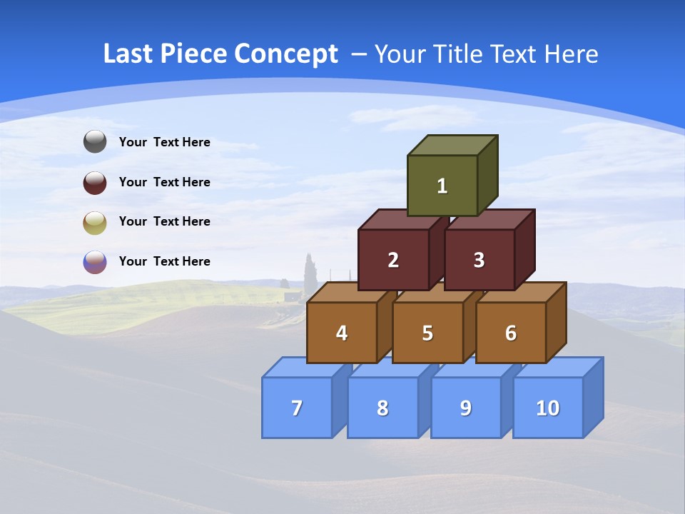 House Landscape Shadow PowerPoint Template