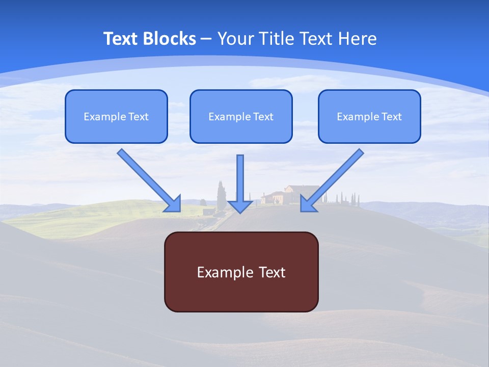 House Landscape Shadow PowerPoint Template