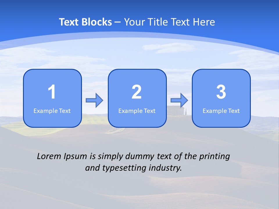 House Landscape Shadow PowerPoint Template