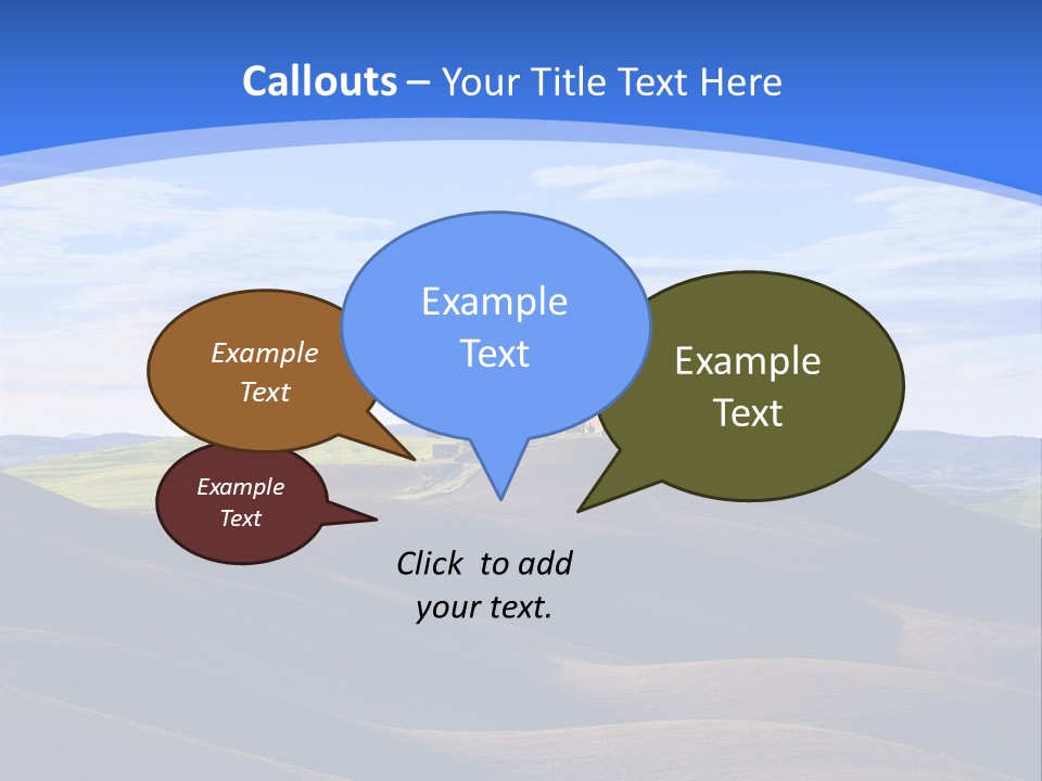 House Landscape Shadow PowerPoint Template