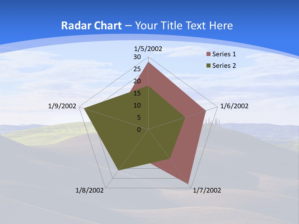 House Landscape Shadow PowerPoint Template