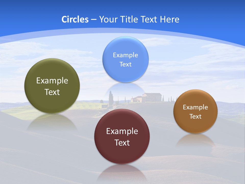 House Landscape Shadow PowerPoint Template