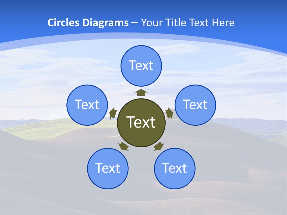 House Landscape Shadow PowerPoint Template