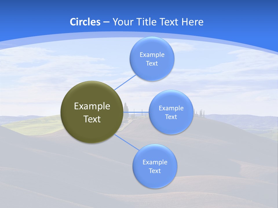 House Landscape Shadow PowerPoint Template