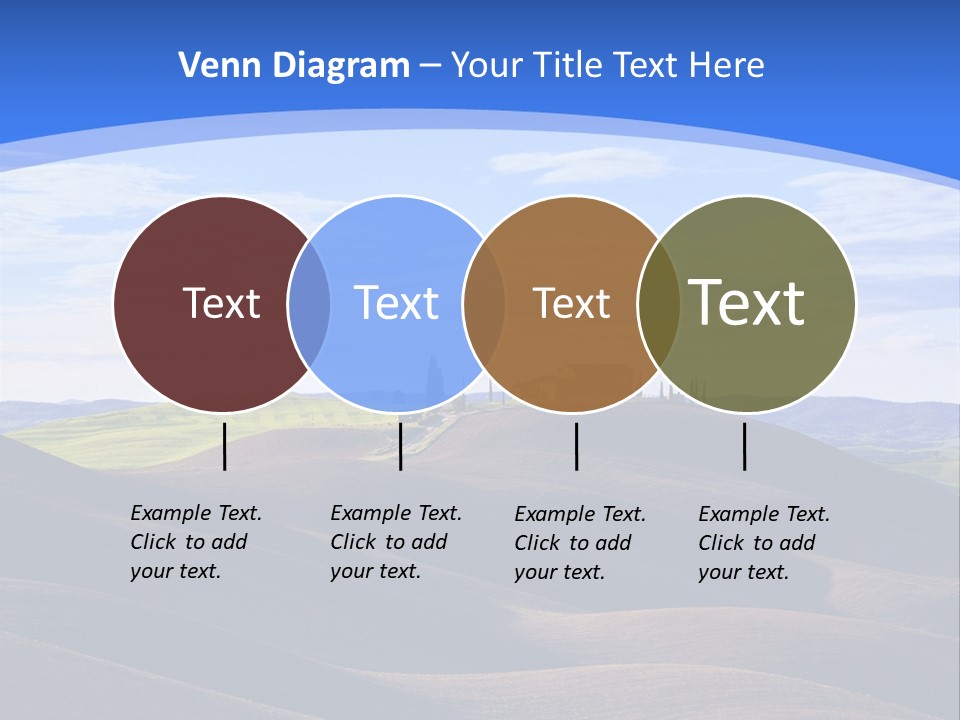 House Landscape Shadow PowerPoint Template