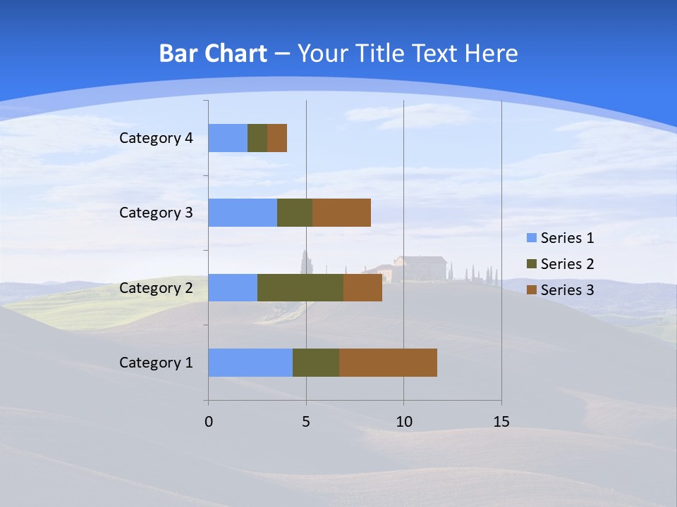 House Landscape Shadow PowerPoint Template