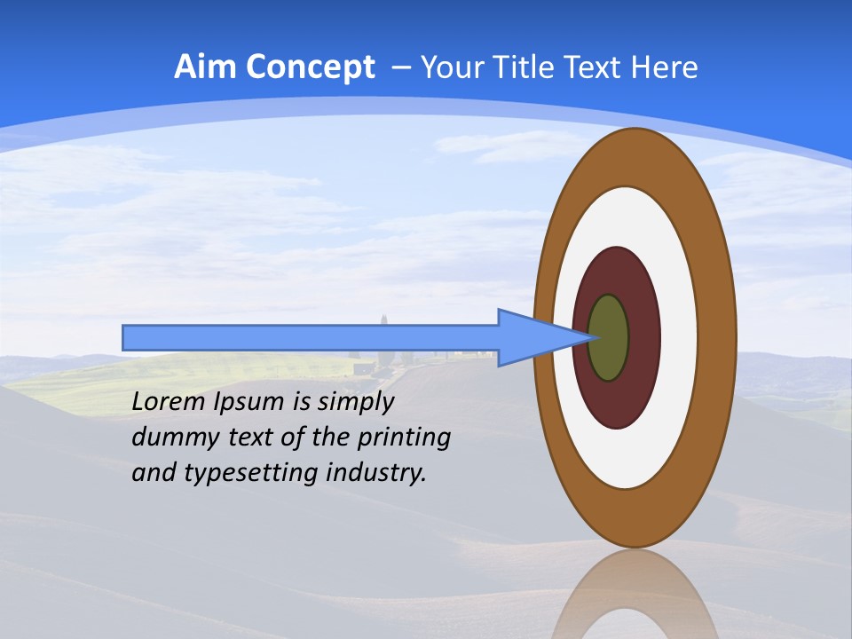 House Landscape Shadow PowerPoint Template