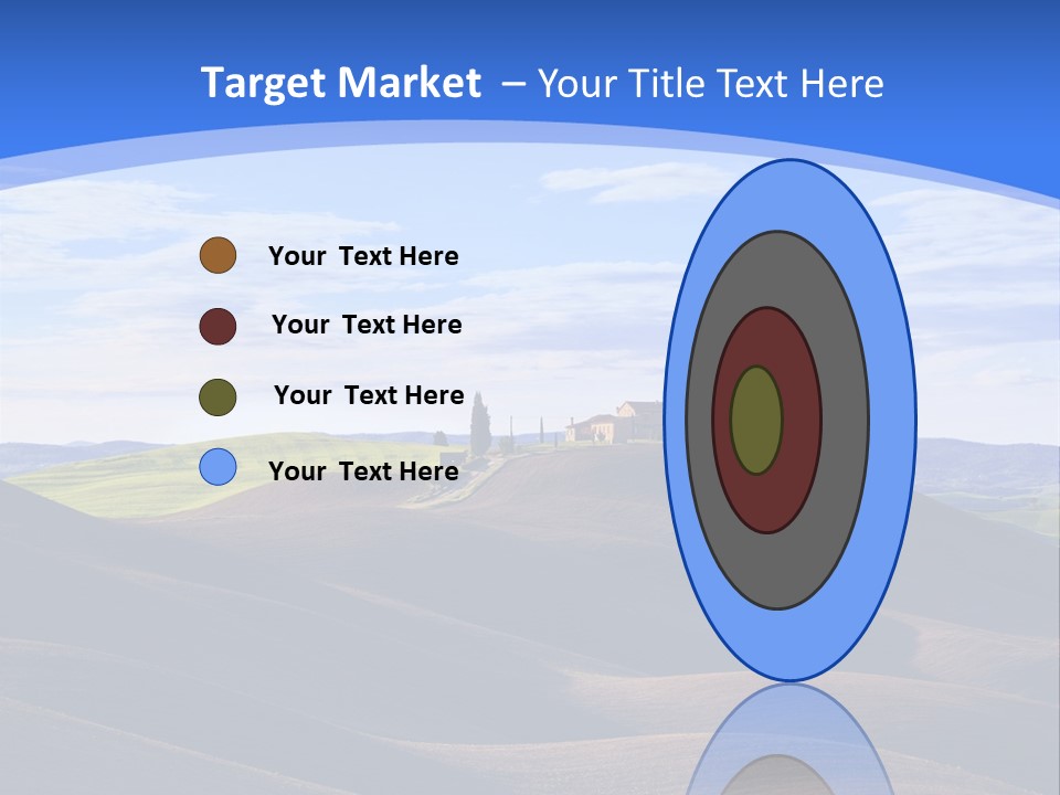 House Landscape Shadow PowerPoint Template