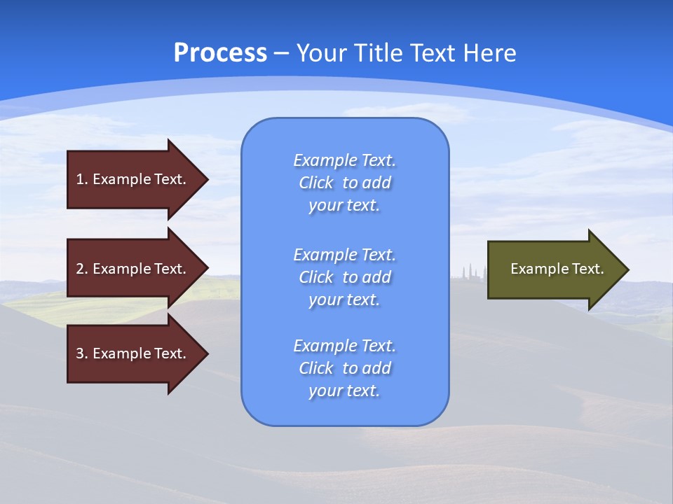 House Landscape Shadow PowerPoint Template