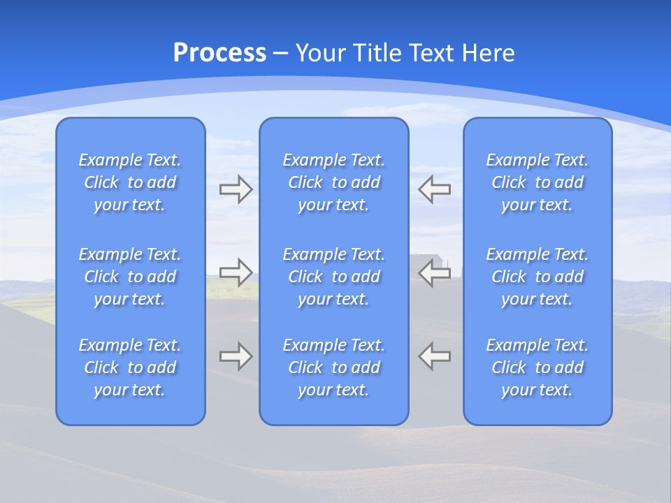 House Landscape Shadow PowerPoint Template