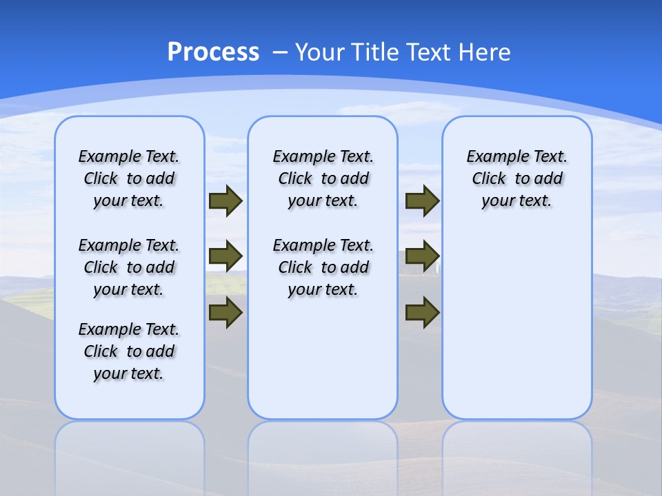 House Landscape Shadow PowerPoint Template