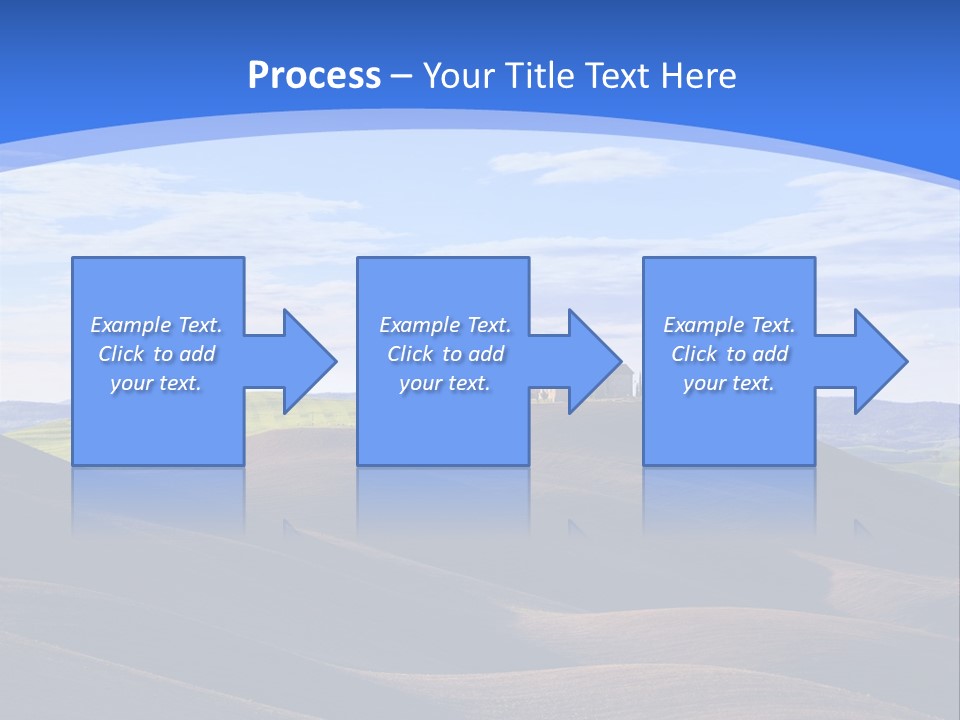 House Landscape Shadow PowerPoint Template