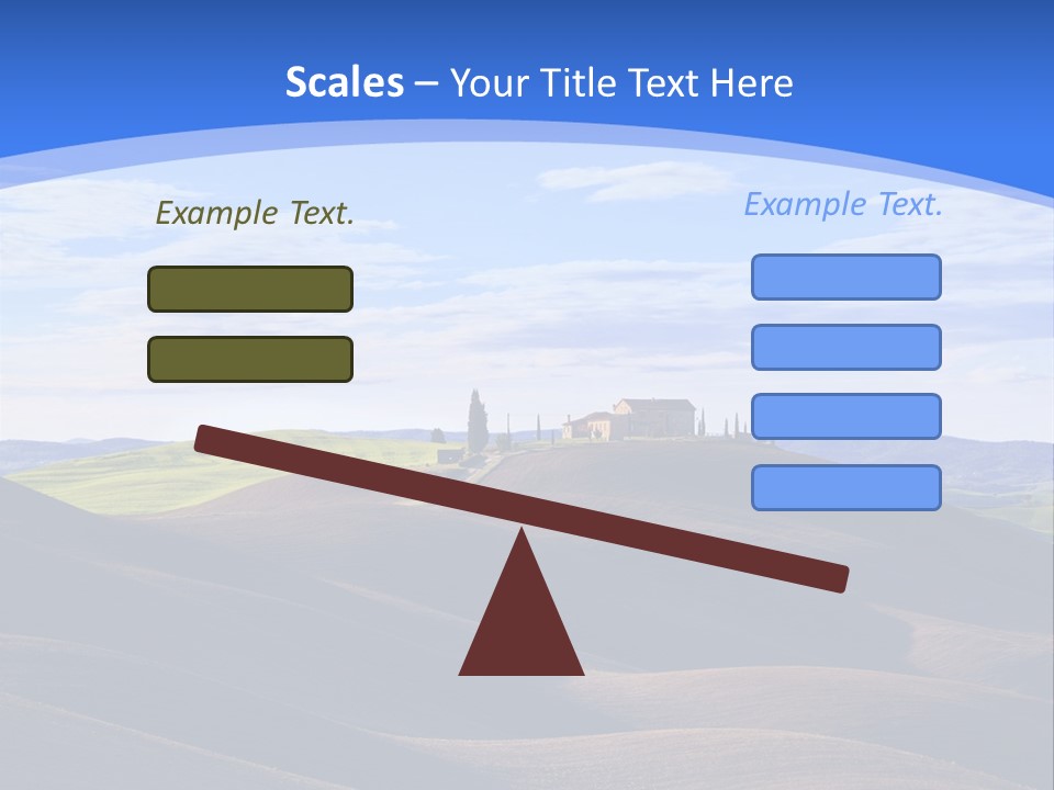 House Landscape Shadow PowerPoint Template