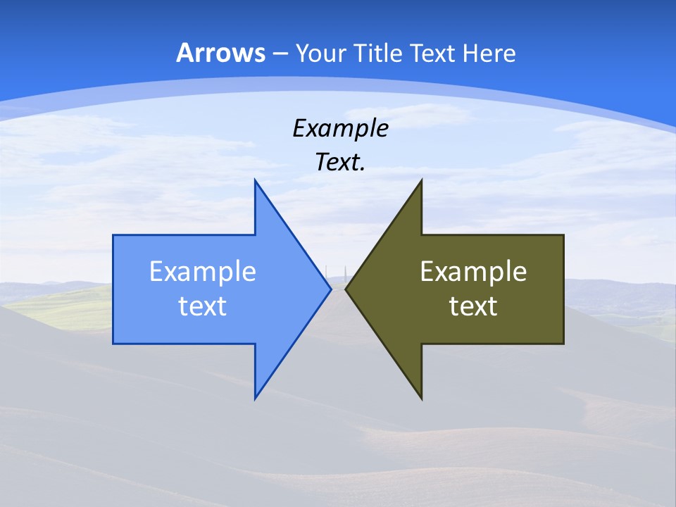 House Landscape Shadow PowerPoint Template